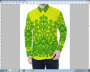 Contoh Desain Kemeja Batik Printing Seragam Kantor