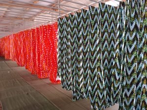 Proses Penjemuran Batik Printing