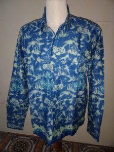 Produk Kemeja Batik Printing Model Lengan Panjang