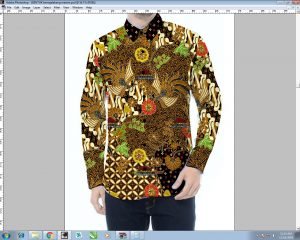 Desain Produk Kemeja Batik Printing Modern
