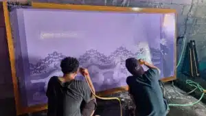 Perawatan screen sablon batik agar hasil tajam